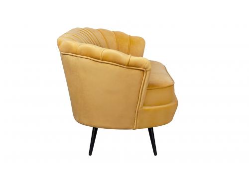  Дизайнерский диван Pearl Triple Yellow на черных ножках, фото 3 