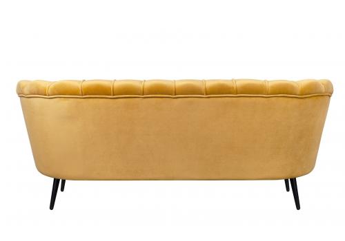  Дизайнерский диван Pearl Triple Yellow на черных ножках, фото 4 