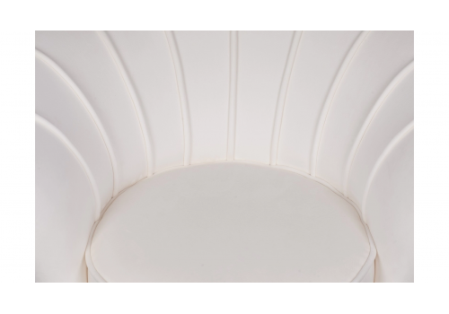  Кресло ракушка Pearl Beige на черных ножках, фото 6 