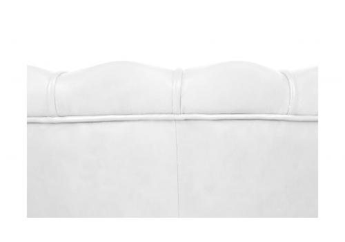  Низкое кресло ракушка Pearl White на черных ножках, фото 5 