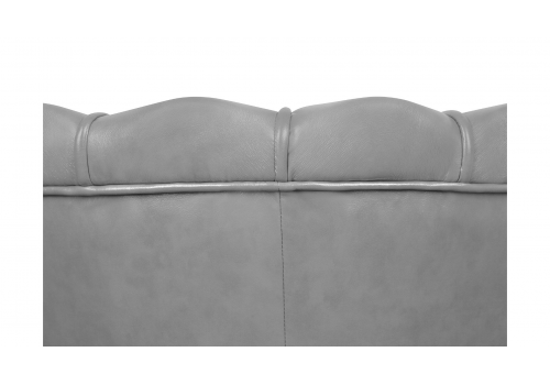  Низкое кресло ракушка Pearl Grey V2 на черных ножках, фото 5 