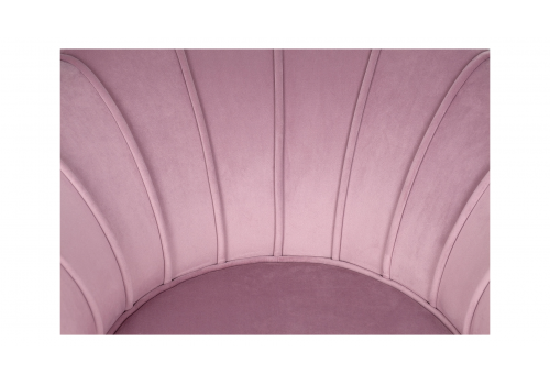  Кресло ракушка Pearl Pink на черных ножках, фото 6 
