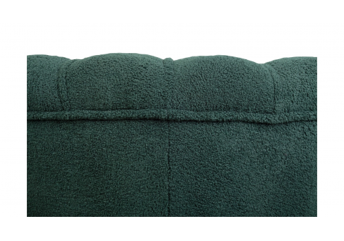  Низкое кресло ракушка Pearl зеленый Boucle на черных ножках, фото 5 