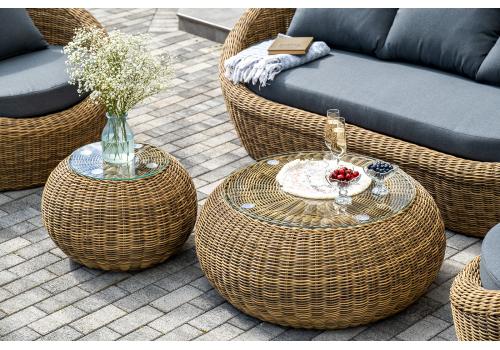  "Барселона" лаунж-зона из искусственного ротанга, цвет соломенный, фото 11 