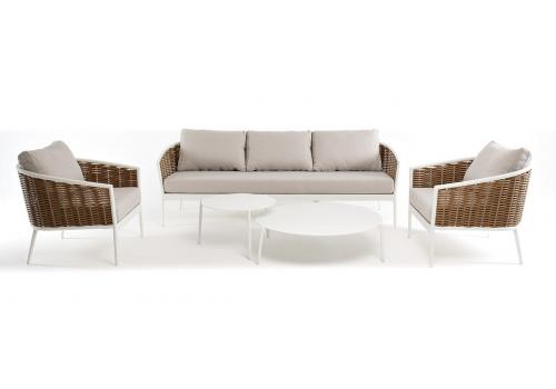  "Тоскана" лаунж-зона из искусственного ротанга, цвет соломенный, фото 141 