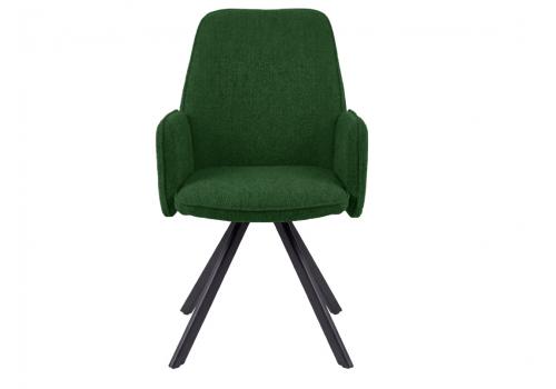  Стул DikLine 293 поворотный BL10 зеленый, ножки черные, фото 3 