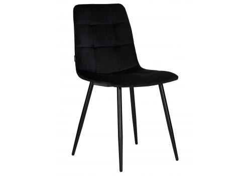  Стул обеденный DOBRIN CHILLY, Черный Holland 75, основание черное, фото 1 