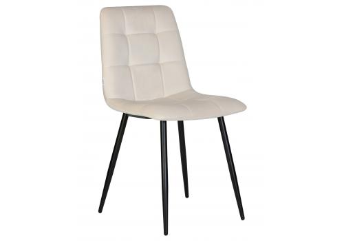  Стул обеденный DOBRIN CHILLY, Кремовый Holland 05, основание черное, фото 1 