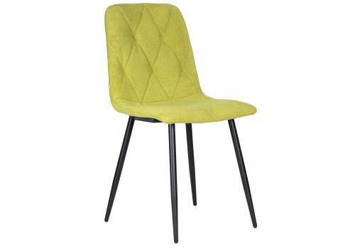  Стул обеденный DOBRIN CHILLY ROMBO, Лайм Simple 14, основание черное, фото 1 