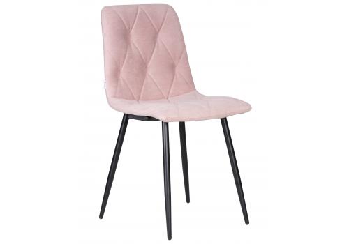  Стул обеденный DOBRIN CHILLY ROMBO, Розовый Simple 03, основание черное, фото 1 