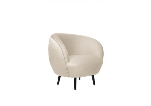  Мягкое кресло Small Benee Beige на черных ножках, фото 1 