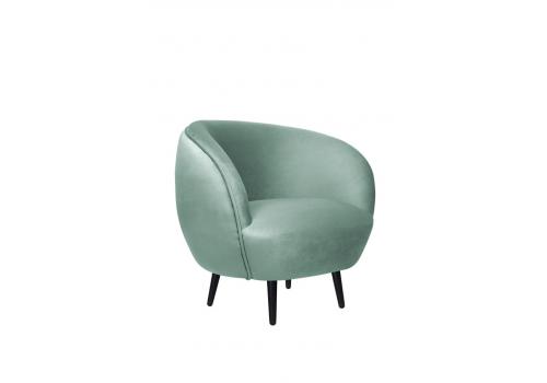  Мягкое кресло Small Benee Green на черных ножках, фото 1 