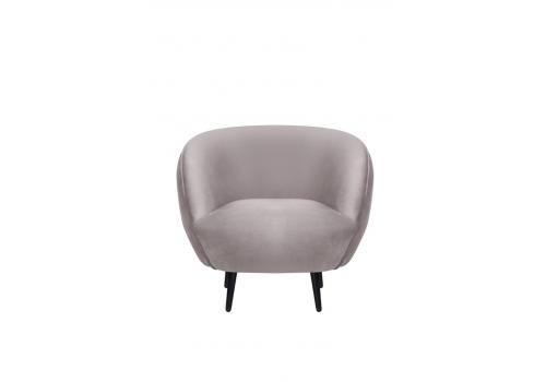  Мягкое кресло Small Benee Grey на черных ножках, фото 2 