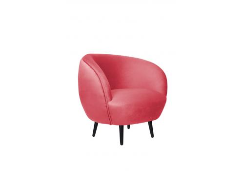  Мягкое кресло Small Benee Karmin на черных ножках, фото 1 