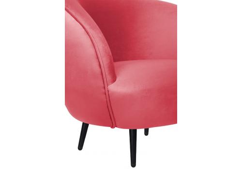  Мягкое кресло Small Benee Karmin на черных ножках, фото 5 