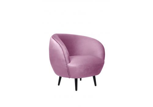  Мягкое кресло Small Benee Pink на черных ножках, фото 1 