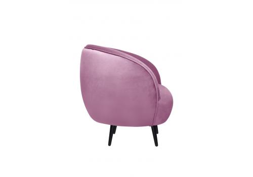  Мягкое кресло Small Benee Pink на черных ножках, фото 3 