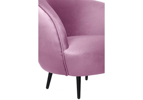  Мягкое кресло Small Benee Pink на черных ножках, фото 5 