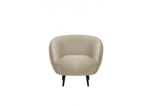  Мягкое кресло Small Benee Taupe на черных ножках, фото 2 