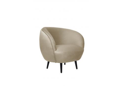  Мягкое кресло Small Benee Taupe на черных ножках, фото 1 