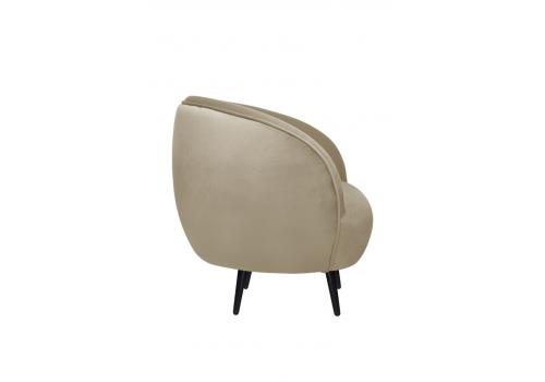  Мягкое кресло Small Benee Taupe на черных ножках, фото 3 