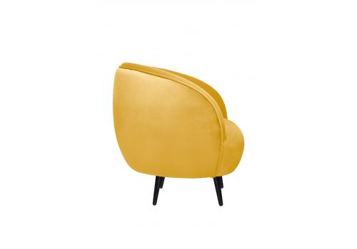  Мягкое кресло Small Benee Yellow на черных ножках, фото 3 