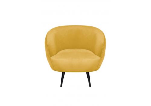  Мягкое кресло Benee Yellow на черных ножках, фото 2 
