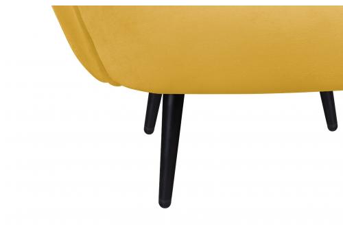  Мягкое кресло Benee Yellow на черных ножках, фото 6 