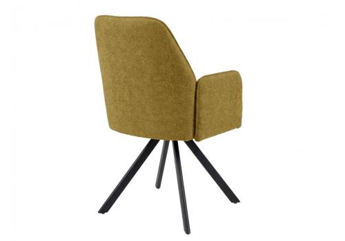  Стул DikLine 293 поворотный BL08 горчица, ножки черные, фото 2 