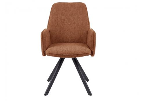  Стул DikLine 293 поворотный BL07 терракотовый, ножки черные, фото 3 