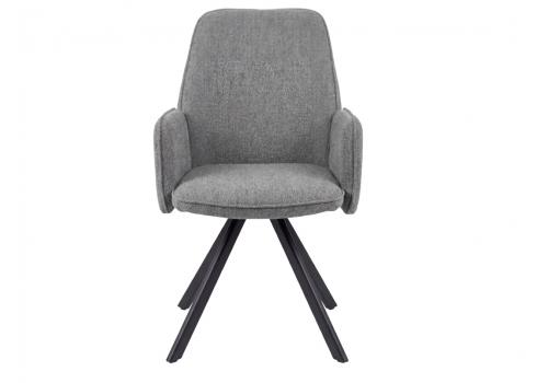  Стул DikLine 293 поворотный BL13 серый, ножки черные, фото 3 