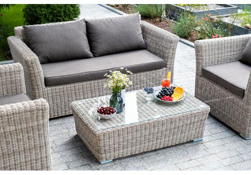  "Капучино" журнальный столик из искусственного ротанга, цвет бежевый, фото 4 