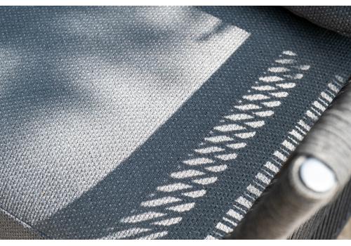  "Лугано" лаунж-зона 5-местная плетеная из роупа (веревки), каркас алюминиевый темно-серый, роуп темно-серый, фото 27 