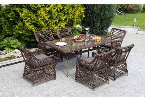  "Латте" обеденная группа плетеная, цвет коричневый, фото 1 