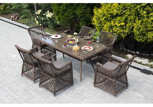  "Латте" обеденная группа плетеная, цвет коричневый, фото 2 