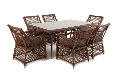  "Латте" обеденная группа плетеная, цвет коричневый, фото 3 