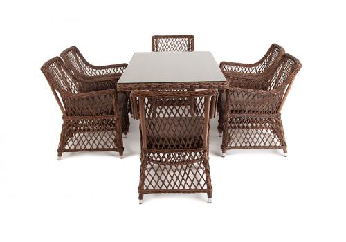  "Латте" обеденная группа плетеная, цвет коричневый, фото 4 