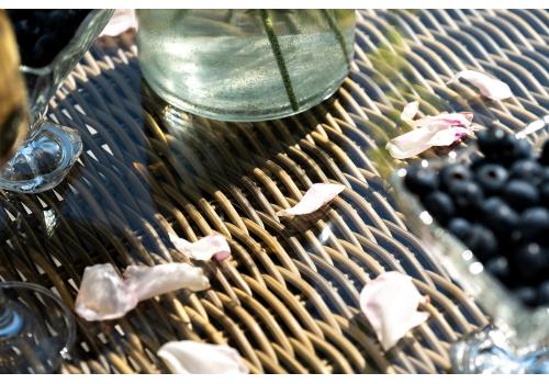  "Цесена" обеденная группа плетеная из искусственного ротанга, цвет соломенный, фото 20 