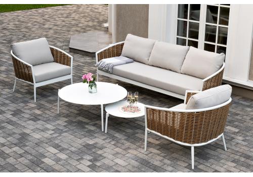  "Тоскана" лаунж-зона из искусственного ротанга, цвет соломенный, фото 15 