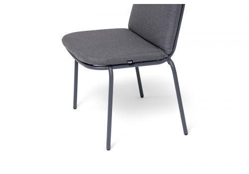  "Кастелло" стул из стали темно-серый (RAL7024) муар, ткань темно-серая 027, фото 5 