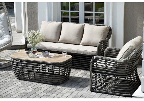  "Ницца" лаунж-зона из искусственного ротанга, цвет бронзовый, фото 16 