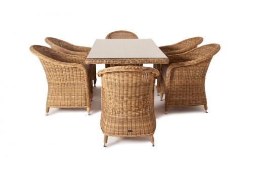  "Эспрессо" обеденная группа плетеная, цвет соломенный, фото 3 