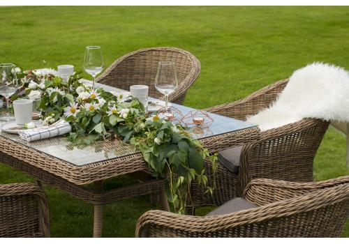  "Эспрессо" обеденная группа плетеная, цвет соломенный, фото 13 