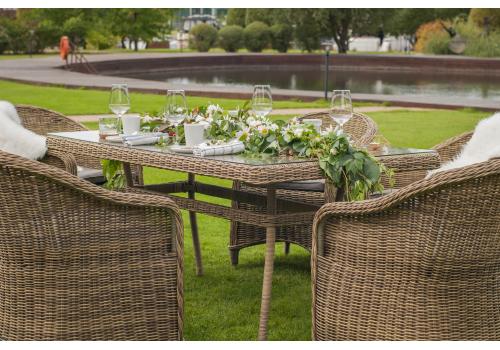  "Эспрессо" обеденная группа плетеная, цвет соломенный, фото 14 