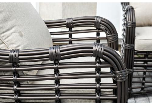  "Ницца" лаунж-зона из искусственного ротанга, цвет бронзовый, фото 13 
