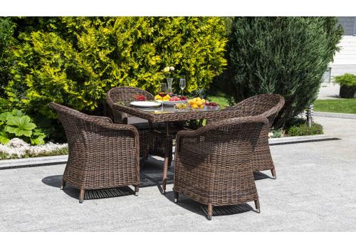  "Фредо" обеденная группа из искусственного ротанга, цвет коричневый, фото 2 