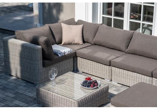  "Лунго" трансформирующаяся лаунж-зона из искусственного ротанга, цвет бежевый, фото 9 