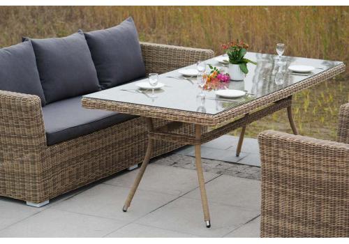  "Моккачино" обеденная группа из искусственного ротанга, цвет соломенный, фото 4 