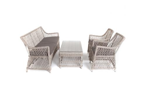  "Асти" лаунж-зона из искусственного ротанга на 4 персоны, цвет бежевый, фото 3 