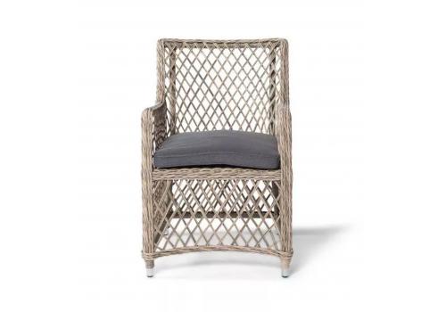  "Латте" плетеное кресло из искусственного ротанга, цвет соломенный, фото 3 